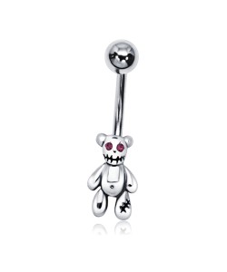 Teddy Bear Shaped Belly Piercing DSB-24